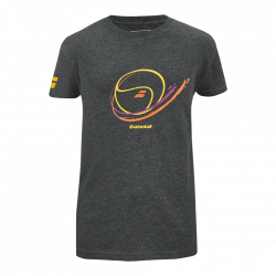 Tee Shirt Junior Babolat Exercise Vintage Tee Noir