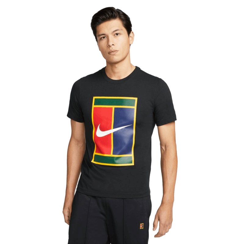 Tee Shirt NikeCourt Logo Noir