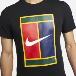 Prix Tee Shirt NikeCourt Logo Noir