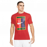 Tee Shirt NikeCourt Logo Rouge