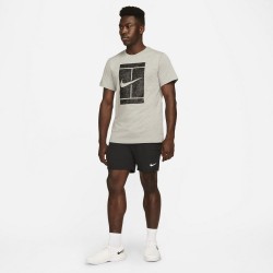 Promo Tee Shirt NikeCourt Logo Gris