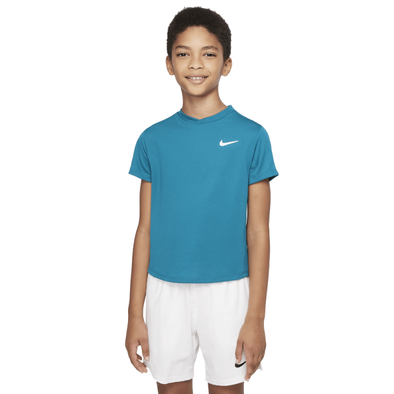 Tee Shirt Enfant NikeCourt Dri-FIT Victory Bleu