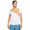 Tee Shirt NikeCourt Dri-FIT Slam Blanc/Orange