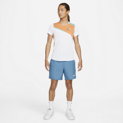Promo Tee Shirt NikeCourt Dri-FIT Slam Blanc/Orange