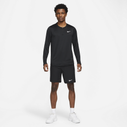 Promo Haut Manches Longues NikeCourt Dri-FIT Advantage Noir