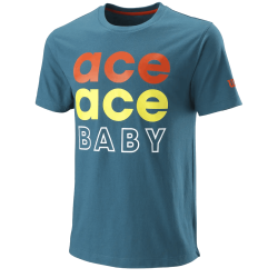 Tee Shirt Wilson Ace Ace Baby Tech Tee Turquoise