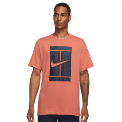 Tee Shirt NikeCourt Logo Saumon
