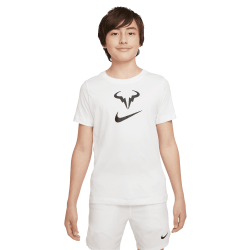 Tee Shirt Enfant NikeCourt Dri-FIT Rafa Blanc