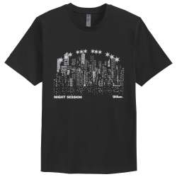 Tee Shirt Wilson Night Skyline Noir