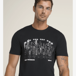 Promo Tee Shirt Wilson Night Skyline Noir