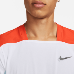 Promo Tee Shirt NikeCourt Dri-FIT ADV Slam Blanc/Orange