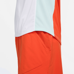 Tee Shirt NikeCourt Dri-FIT ADV Slam Blanc/Orange pas chère