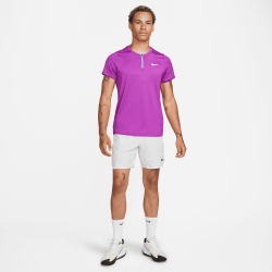 Polo NikeCourt Dri-FIT Advantage Violet pas cher