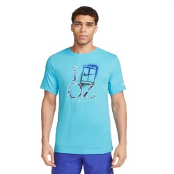 Tee Shirt NikeCourt Dri-FIT Bleu