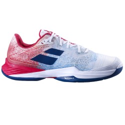 Chaussure Babolat Jet Mach 3 All Court Blanc Rouge