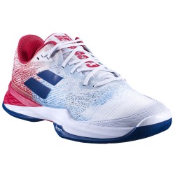 Vente Chaussure Babolat Jet Mach 3 All Court Blanc Rouge