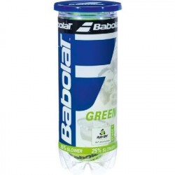Tube de 3 Balles Intermédiaires Babolat Green