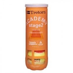 Tube de 3 Balles Tretorn Academy Orange