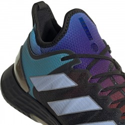 Chaussure Adidas Adizero Ubersonic 4.0 Noir/Bleu pas cher