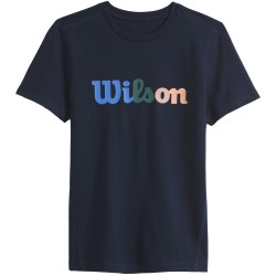Tee-Shirt Femme Wilson Heritage Bleu Marine