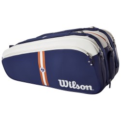 Sac Thermo Wilson Super Tour Roland Garros 15 Raquettes Bleu
