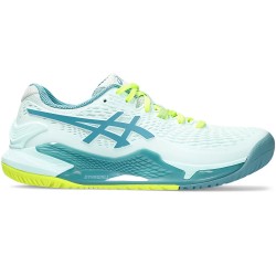 Chaussure Femme Asics Gel Resolution 9 Toutes Surfaces Turquoise