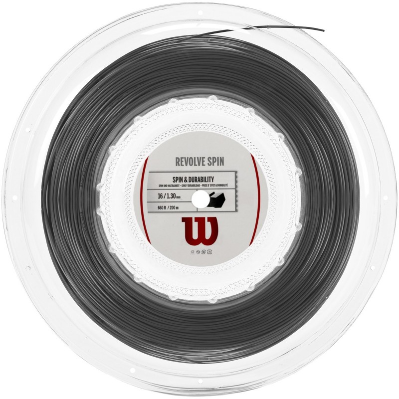 Bobine de Cordage Wilson Revolve Spin Noir (200m)