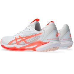 Promo Chaussure Femme Asics Solution Speed FF 3 Toutes Surfaces Blanc