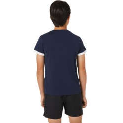 Vente Tee-Shirt Enfant Asics Tennis Bleu Marine