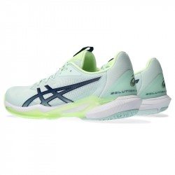 Promo Chaussure Femme Asics Solution Speed FF 3 Toutes Surfaces Vert