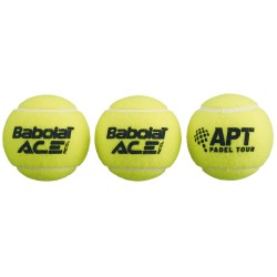 Vente Tube de 3 Balles de Padel Babolat Ace x3