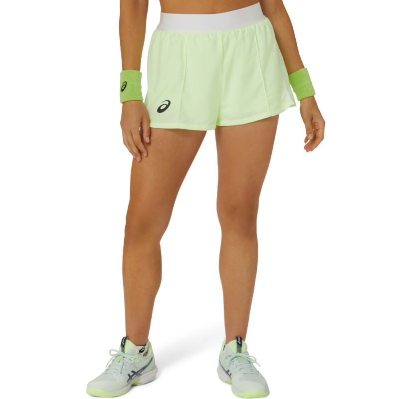 Short Femme Asics Match Vert