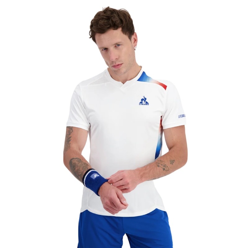 Tee-Shirt Le Coq Sportif N°1 Blanc Tee-Shirt Le Coq Sportif N°1 Blanc