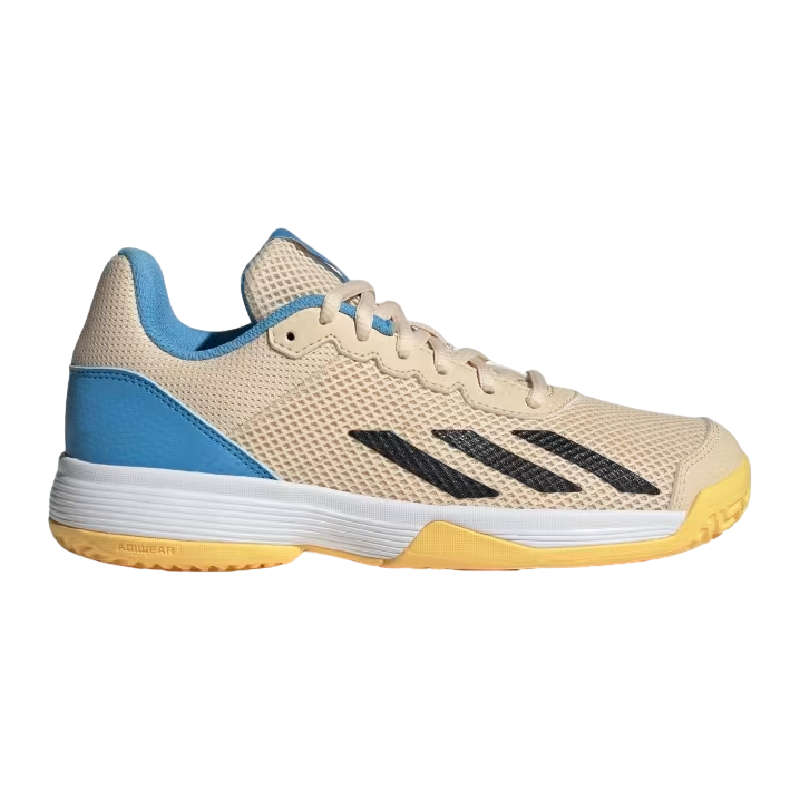 Chaussure Junior Adidas Courtflash Toutes Surfaces Beige