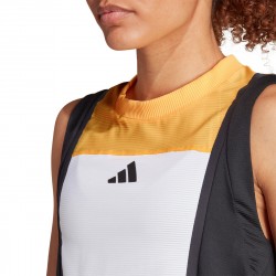 Promo Débardeur Femme Adidas HEAT.RDY Pro Match Paris 2024 Blanc/Noir