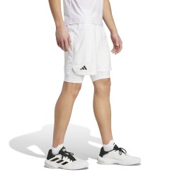 Prix Short Adidas Pro 2 en 1 Blanc