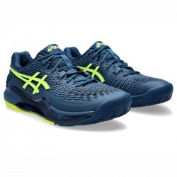 Prix Chaussure Asics Gel Resolution 9 Terre Battue Bleu Marine