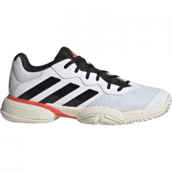 Chaussure Enfant Adidas Barricade Toute Surfaces Blanc/Noir