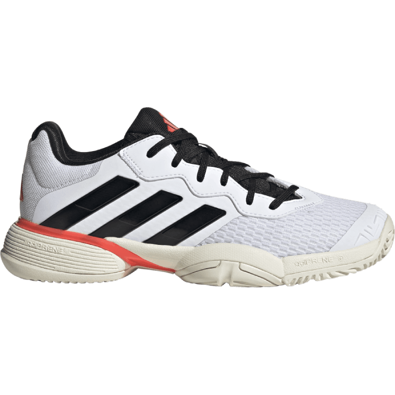 Chaussure Enfant Adidas Barricade Toute Surfaces Blanc/Noir