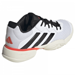 Promo Chaussure Enfant Adidas Barricade Toute Surfaces Blanc/Noir