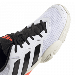 Chaussure Enfant Adidas Barricade Toute Surfaces Blanc/Noir pas cher