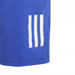 Vente Short Enfant Adidas 3 Bandes Club Bleu