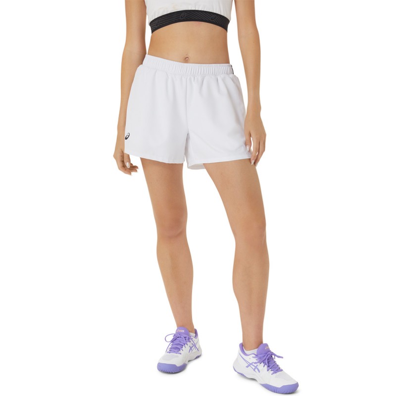 Short Femme Asics Court Blanc