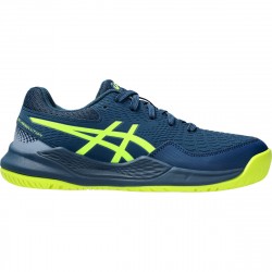 Chaussure Enfant Asics Gel Resolution 9 GS Toutes Surfaces Bleu Marine