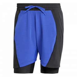 Short Adidas 2en1 Bleu/Noir