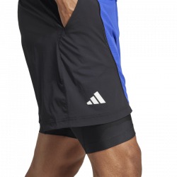 Promo Short Adidas 2en1 Bleu/Noir