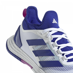 Chaussure Adidas Adizero Ubersonic 4.1 Blanc/Bleu pas cher