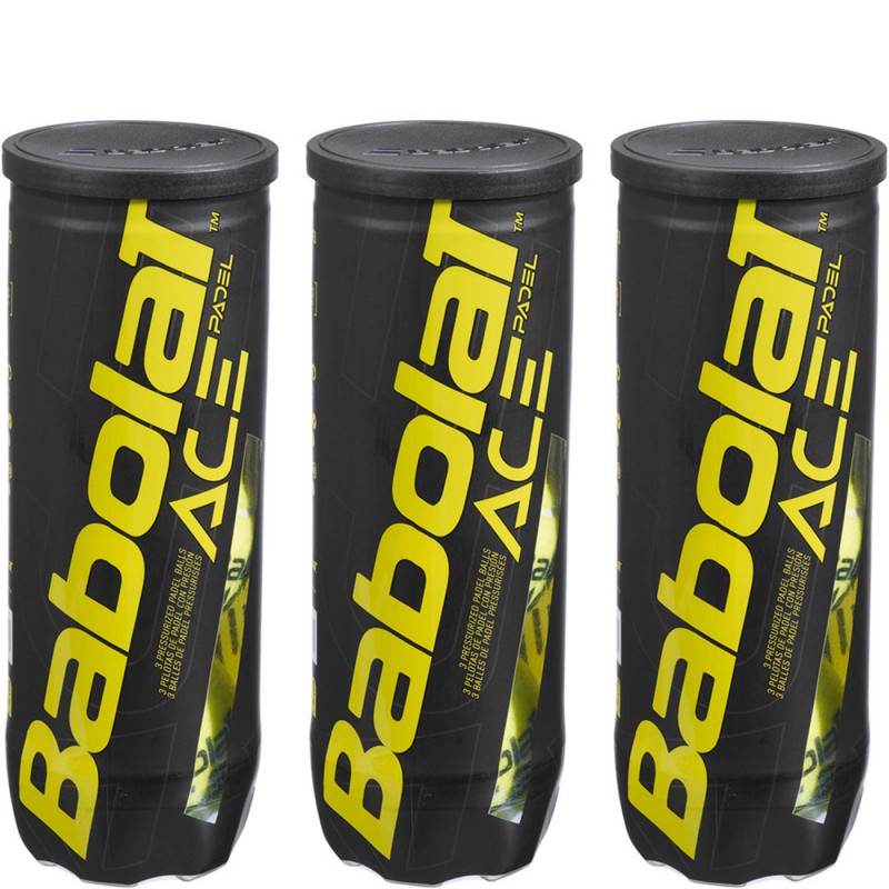 Tripack de 3 Balles de Padel Babolat Ace