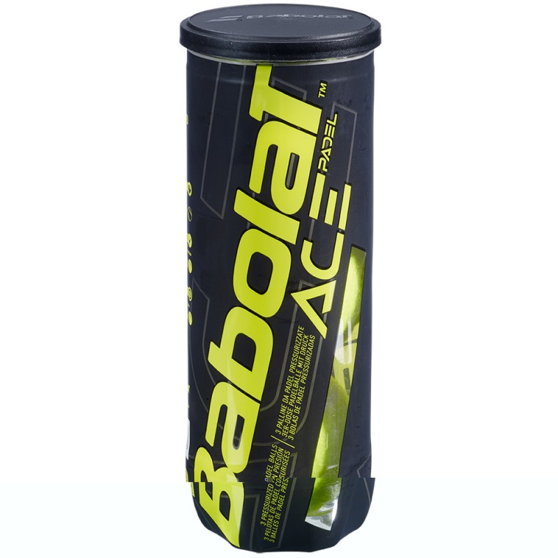 Tube de 3 Balles de Padel Babolat Ace x3