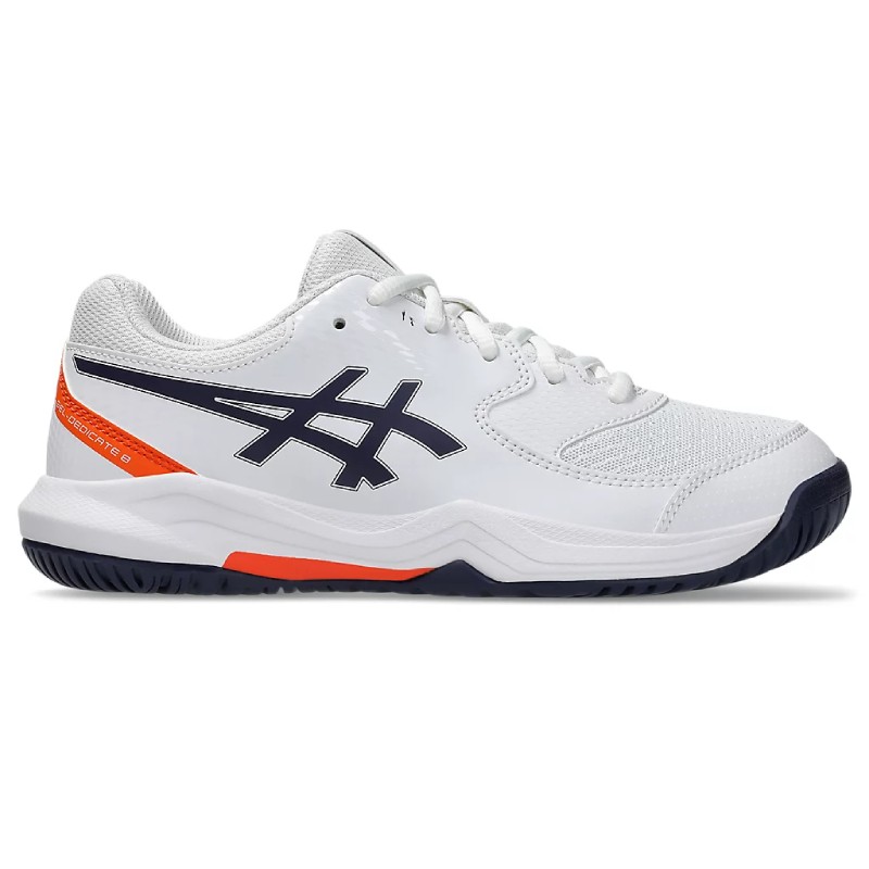 Chaussure Enfant Asics Gel Dedicate 8 GS Blanc